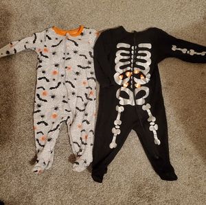 Skeleton candy Halloween onsies